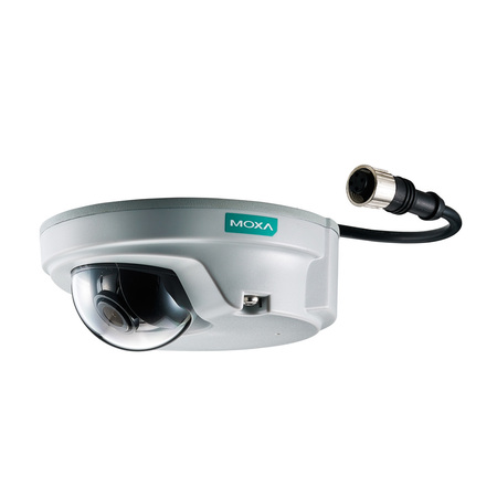 MOXA En50155, HD, Cmpct Ip Cam, 1 Mic, Poe, 3.6Mm, Vport P06-1Mp-M12-Mic-Cam36-Ct VPort P06-1MP-M12-MIC-CAM36-CT